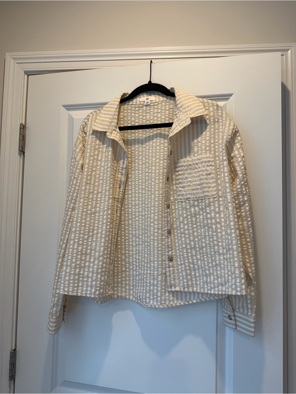 bp Searsucker Striped Button Down